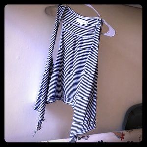 Aerie Striped Sleeveless Cardigan